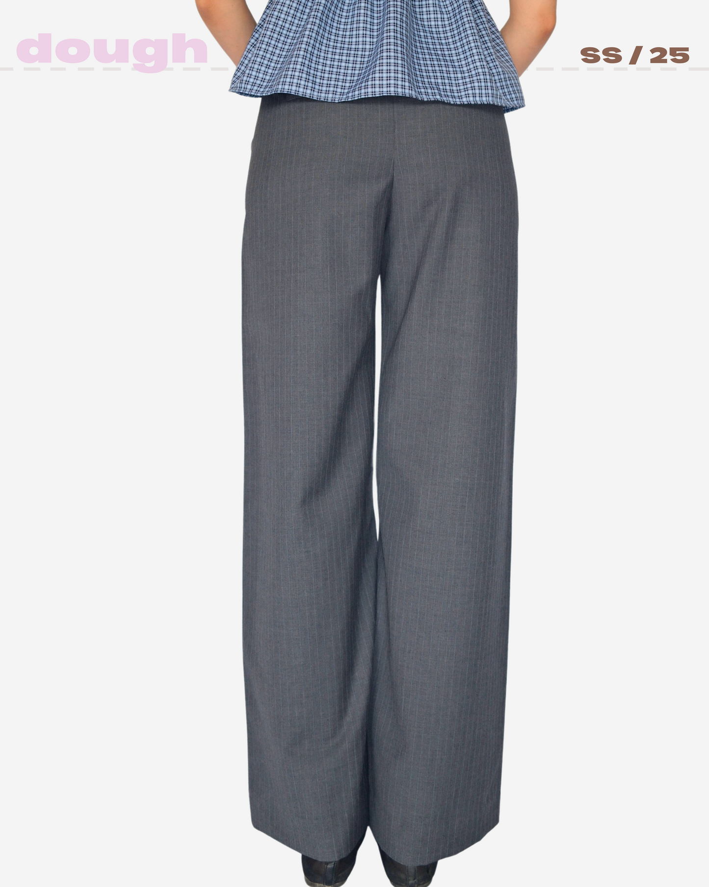 Grey Pinstripe Pants